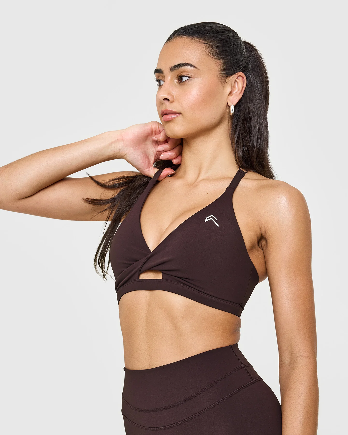 UnifiedMove™ Twist Sports Bra | Plum Brown - Image 3