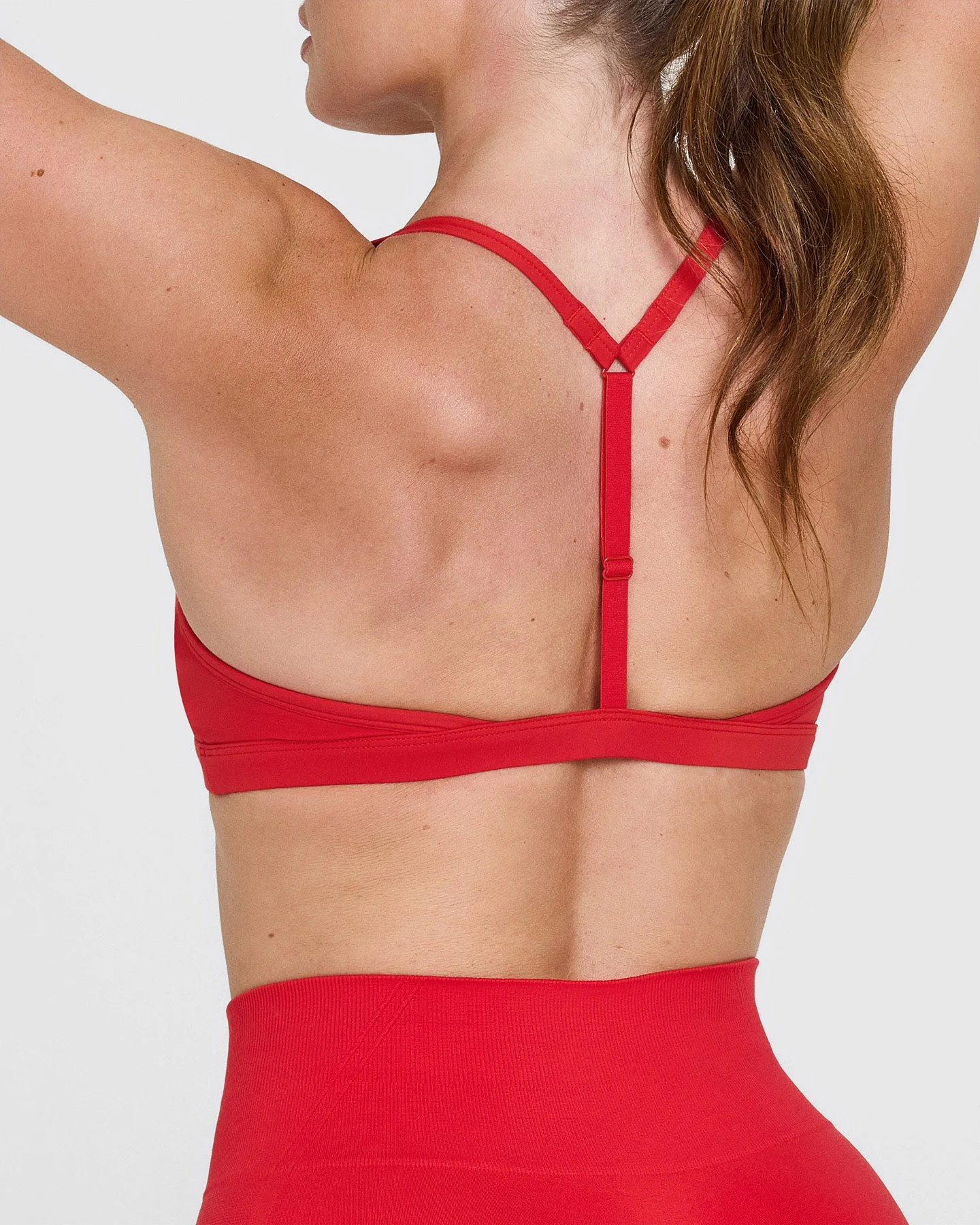 UnifiedMove™ Ultra Micro V Neck Bralette | Muscle Mommy Red - Image 5