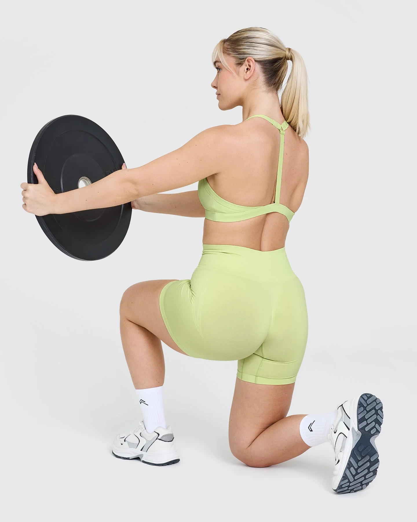 UnifiedMove™ Ultra Micro V Neck Bralette | Pump Green - Image 6