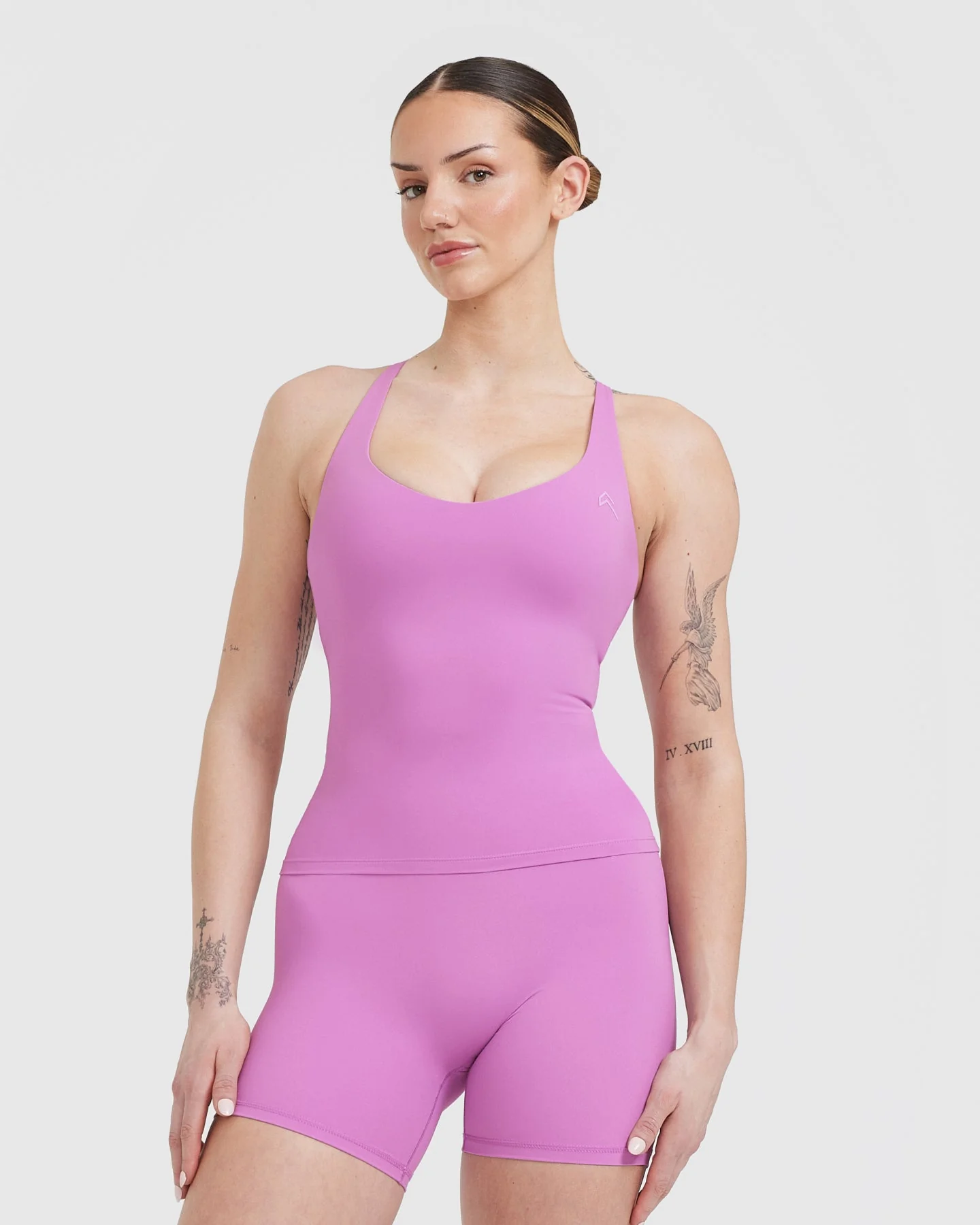 UnifiedMove™ V Neck Cross Back Vest | Orchid Purple