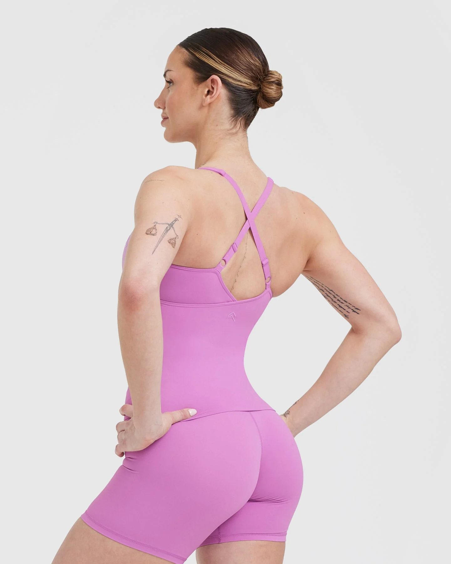 UnifiedMove™ V Neck Cross Back Vest | Orchid Purple - Image 2