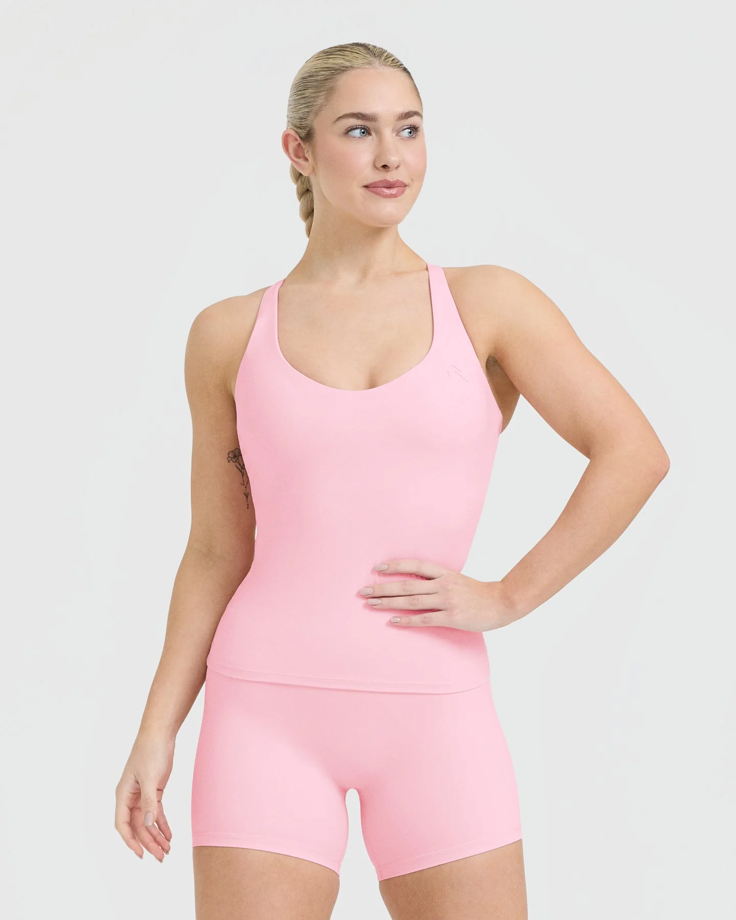 UnifiedMove™ V Neck Cross Back Vest | Petal Pink