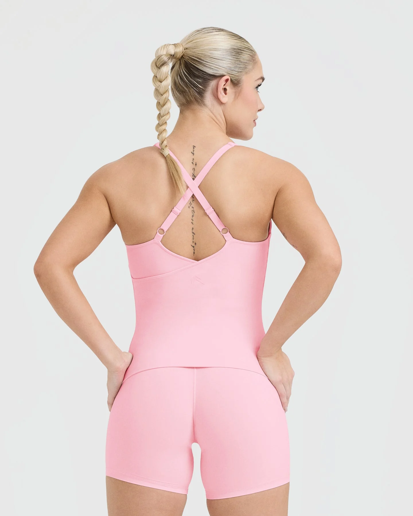 UnifiedMove™ V Neck Cross Back Vest | Petal Pink - Image 2