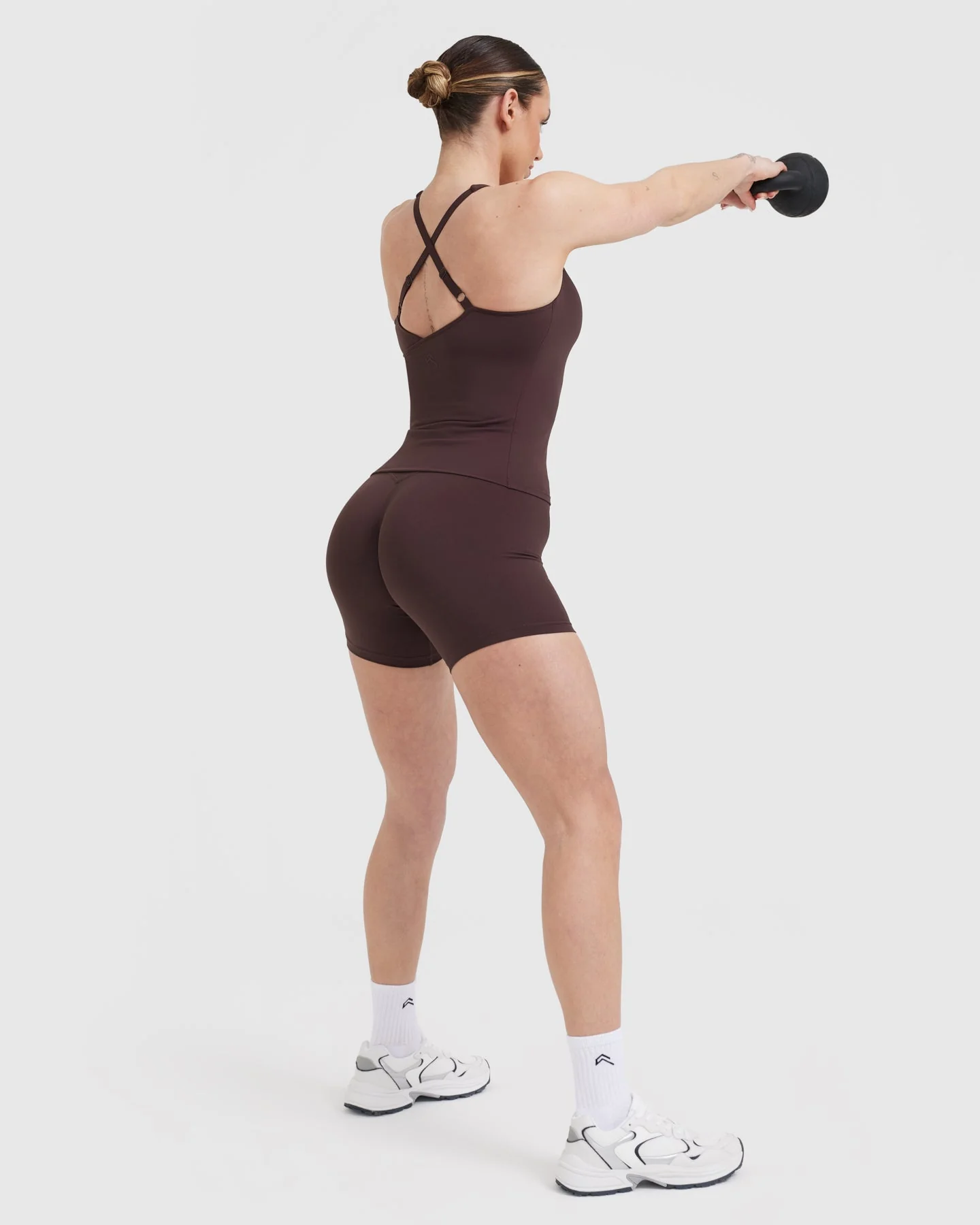UnifiedMove™ V Neck Cross Back Vest | Plum Brown - Image 6