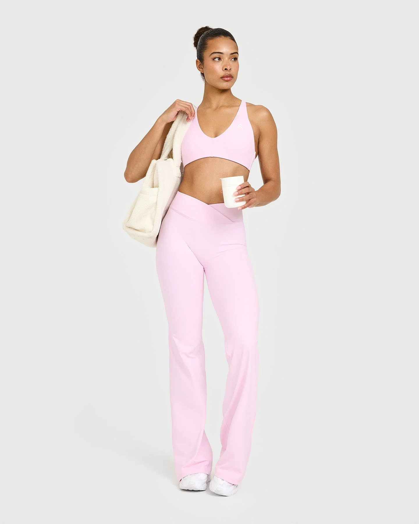 UnifiedMove™ Wrap Flared Bottoms | Chalk Pink - Image 3