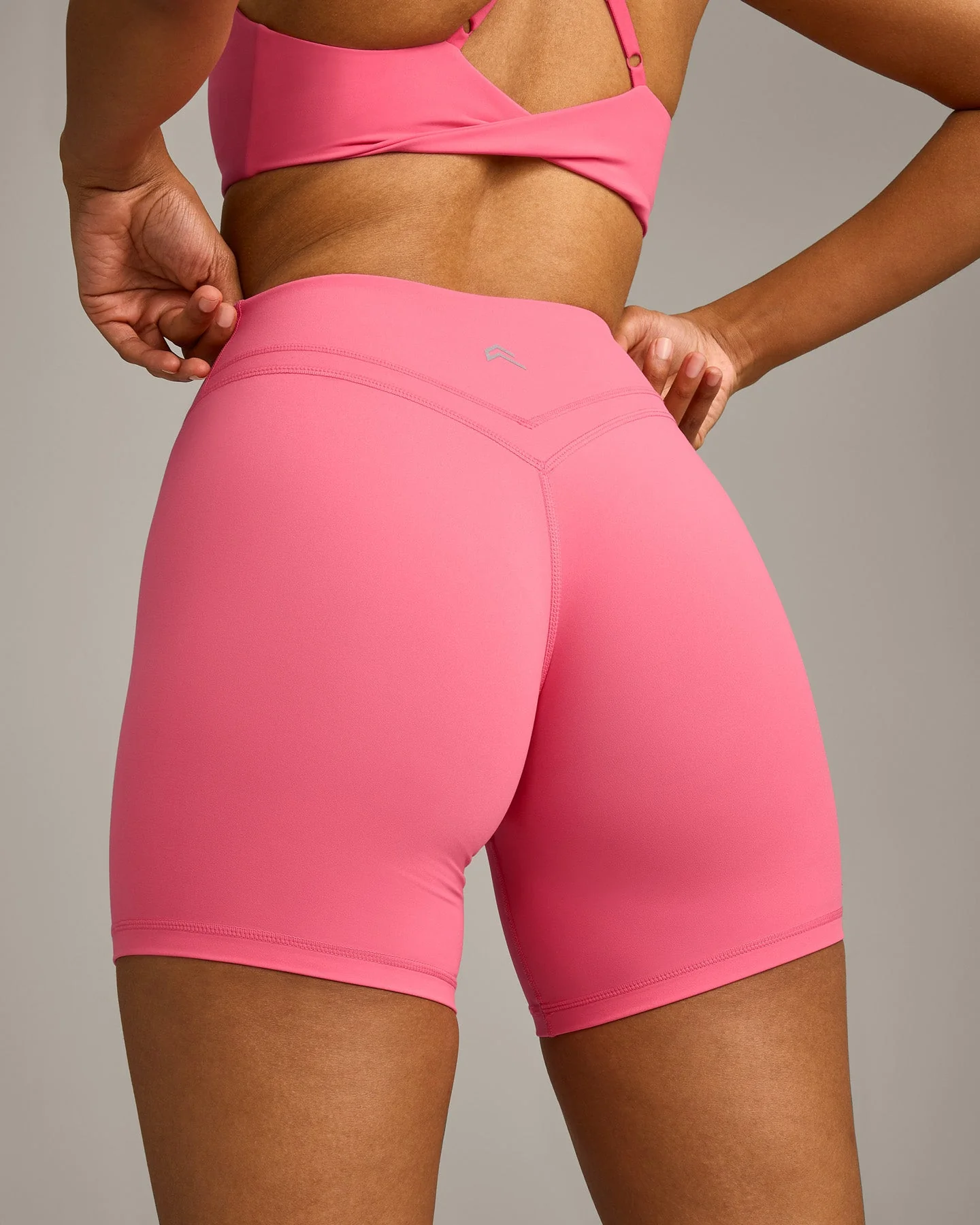 UnifiedMove™ Wrap Shorts 6" with Reflective Logo | Hot Girl Pink - Image 4