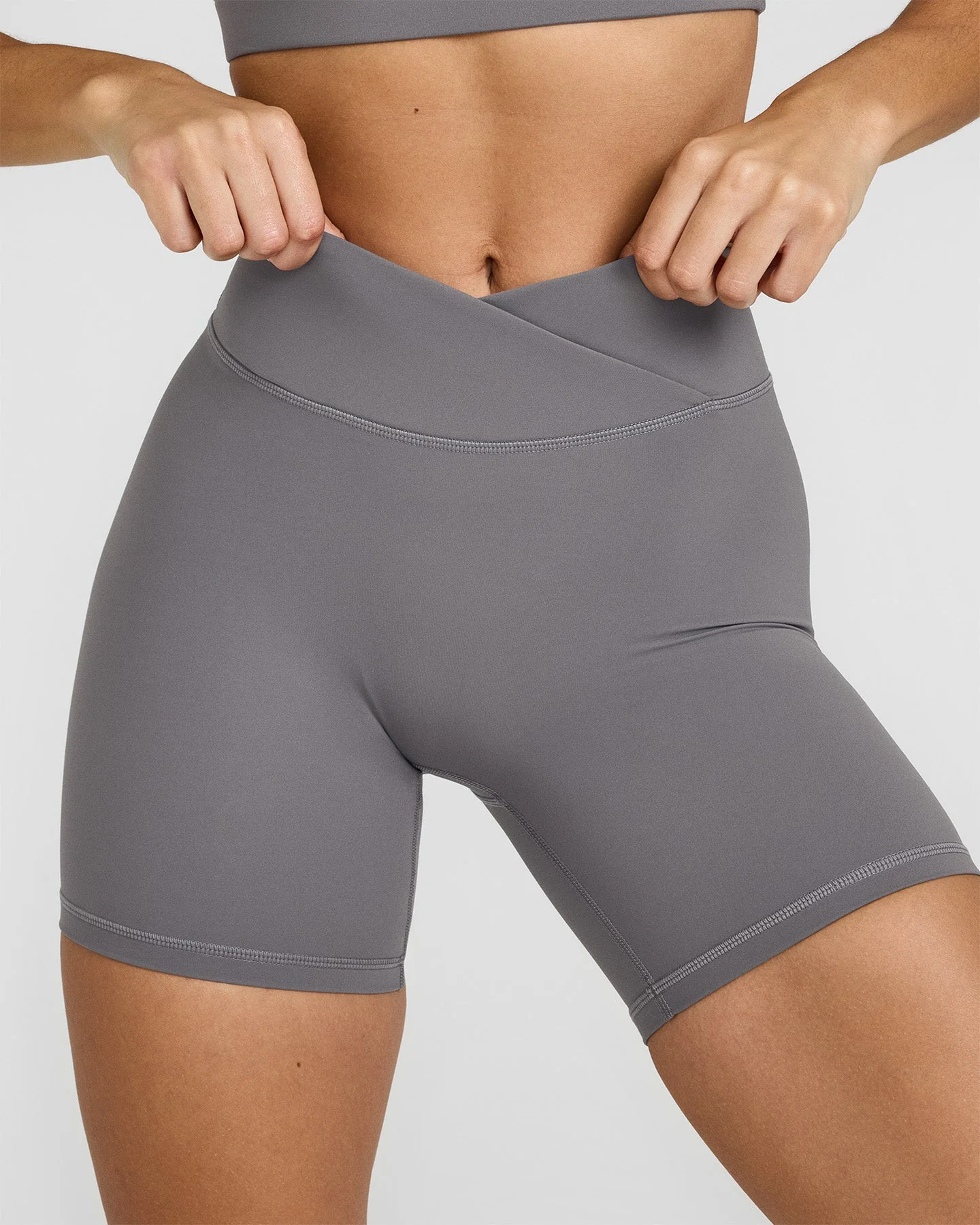UnifiedMove™ Wrap Shorts 6" | Ash Grey - Image 4