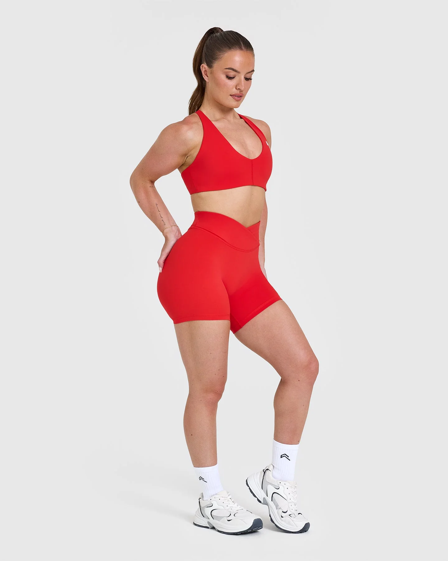 UnifiedMove™ Wrap Shorts 6" | Muscle Mommy Red - Image 3