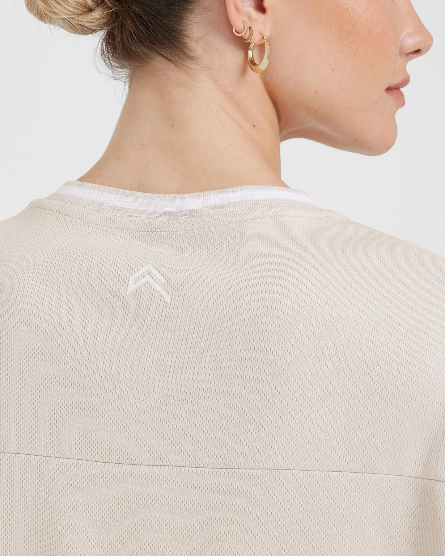Varsity V Neck Short Sleeve T-shirt | Sand - Image 5